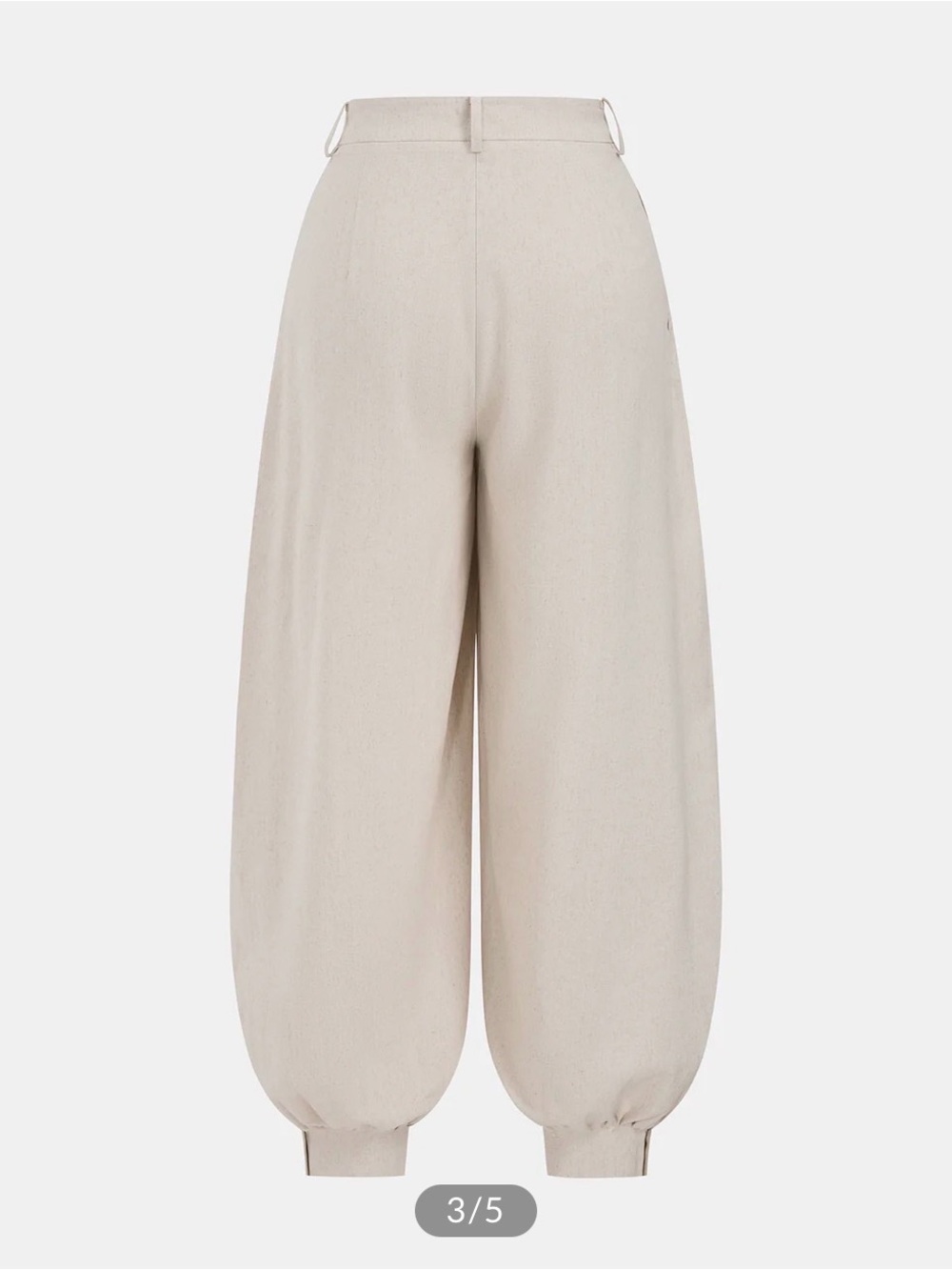 Commense Neutral Beige Linen-Blend Garment - Picture 2 of 3